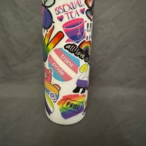 Colorful Pride Sticker Water Bottle